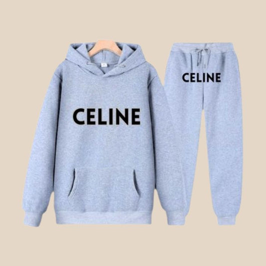 Celine Pullover Tracksuit-Grey