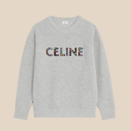 Celine Oversized Embroidered Sweatshirt