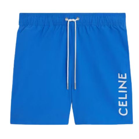 Celine Piping Swim Shorts Royal Blue